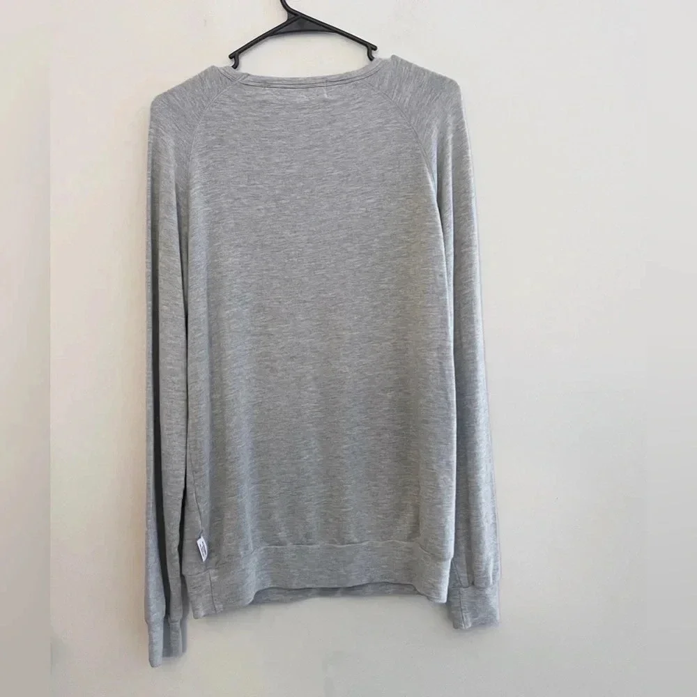 The Laundry Room lightweight sweatshirt gray lounge wear comfort oversized